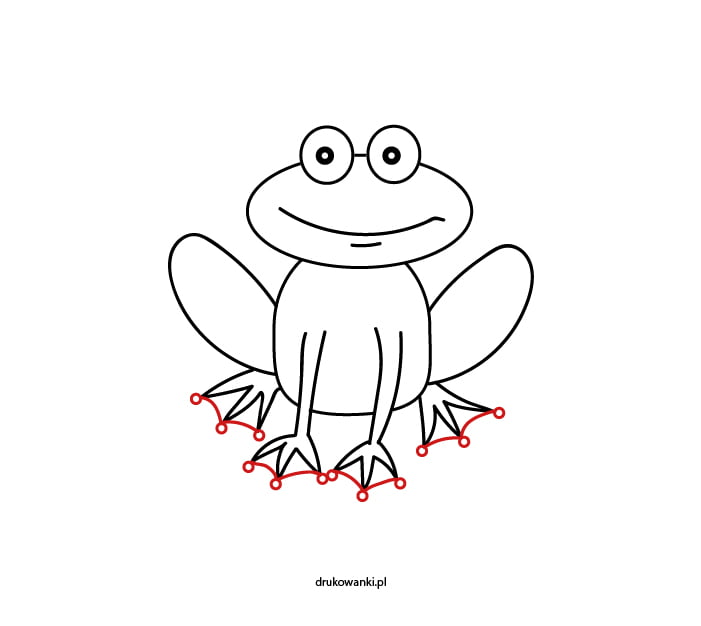 jak narysować żabkę krok po kroku