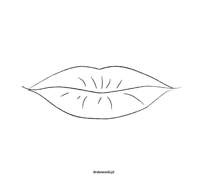 kolorowanka usta
