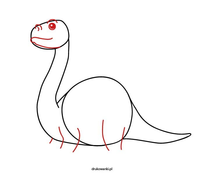 rysowanie dinozaura