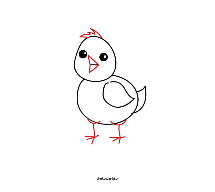 kurczaczek wielkanocny rysunek