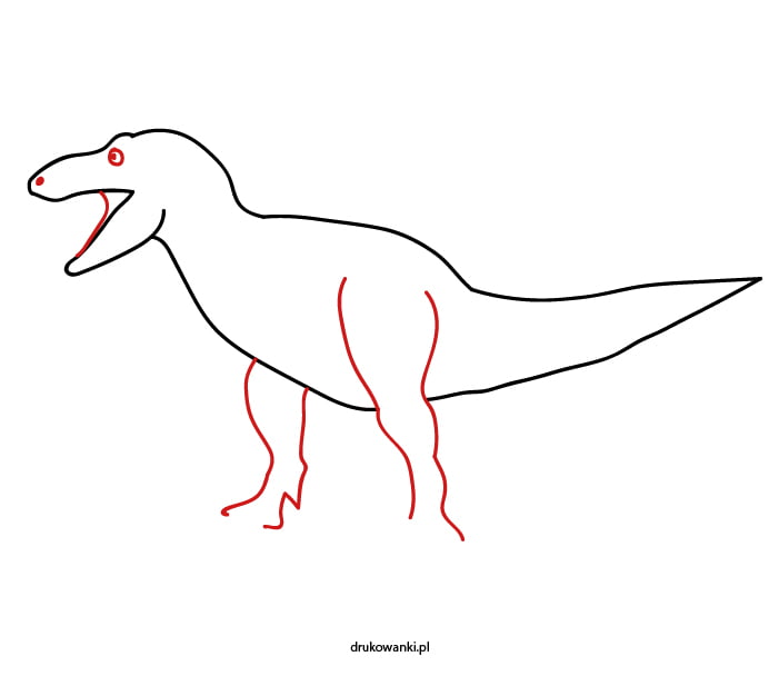 tyranozaur jak narysować