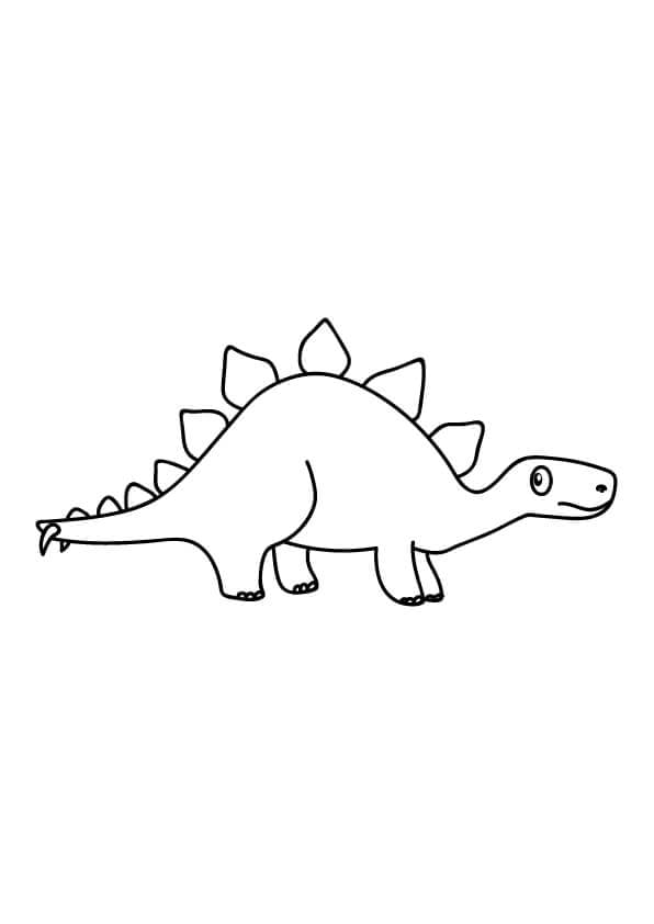stegozaur dinozaur do kolorowania