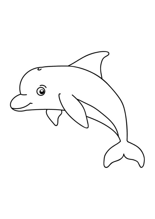 kolorowanka z delfinem